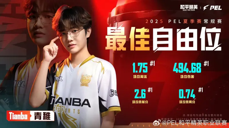 2025PEL夏季赛常规赛最佳阵容：天/青稚/Suk/派大兴