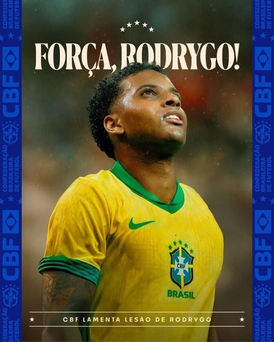 开云登录入口-巴西足协祝福罗德里戈:祝愿他早日康复,尽快重返赛场